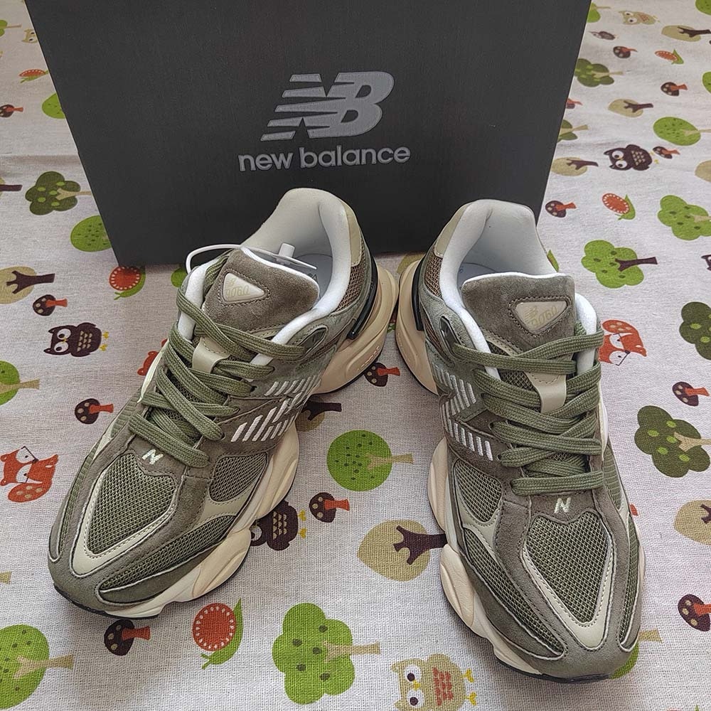 New Balance 9060 JGO Dark Camo Sandstone Olive Sneakers